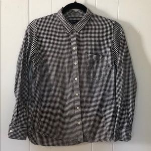 Gingham long sleeve button down